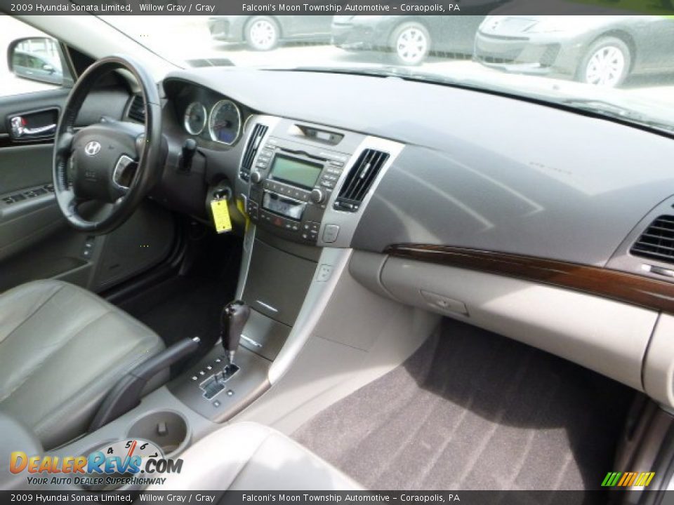 2009 Hyundai Sonata Limited Willow Gray / Gray Photo #11