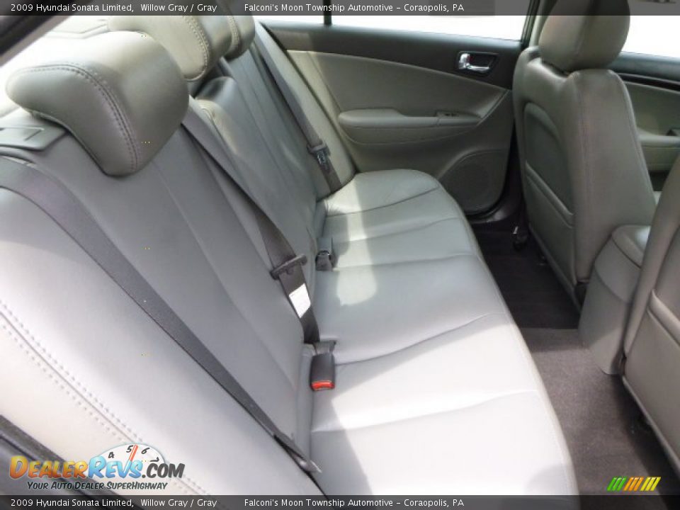 2009 Hyundai Sonata Limited Willow Gray / Gray Photo #13