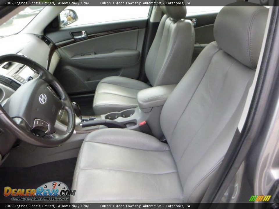 2009 Hyundai Sonata Limited Willow Gray / Gray Photo #15