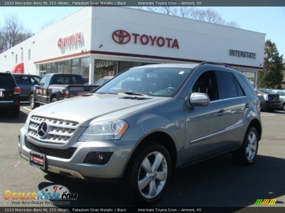 2010 Mercedes-Benz ML 350 4Matic Palladium Silver Metallic / Black Photo #1