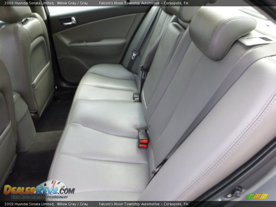 2009 Hyundai Sonata Limited Willow Gray / Gray Photo #16