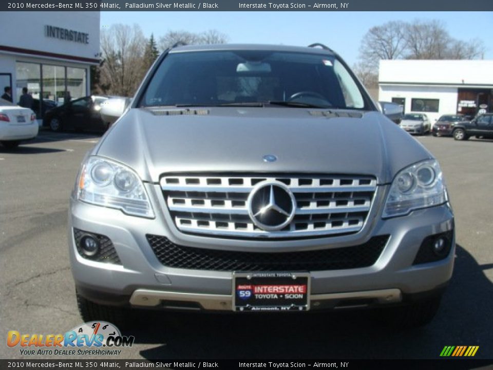 2010 Mercedes-Benz ML 350 4Matic Palladium Silver Metallic / Black Photo #2