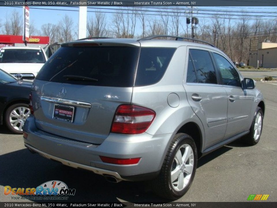2010 Mercedes-Benz ML 350 4Matic Palladium Silver Metallic / Black Photo #4