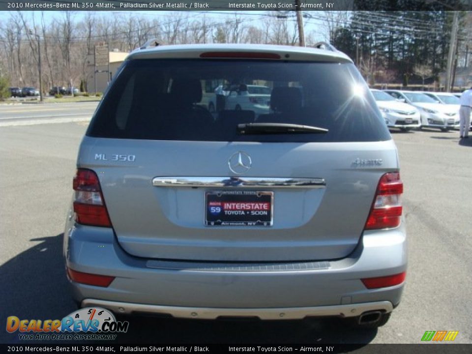 2010 Mercedes-Benz ML 350 4Matic Palladium Silver Metallic / Black Photo #5