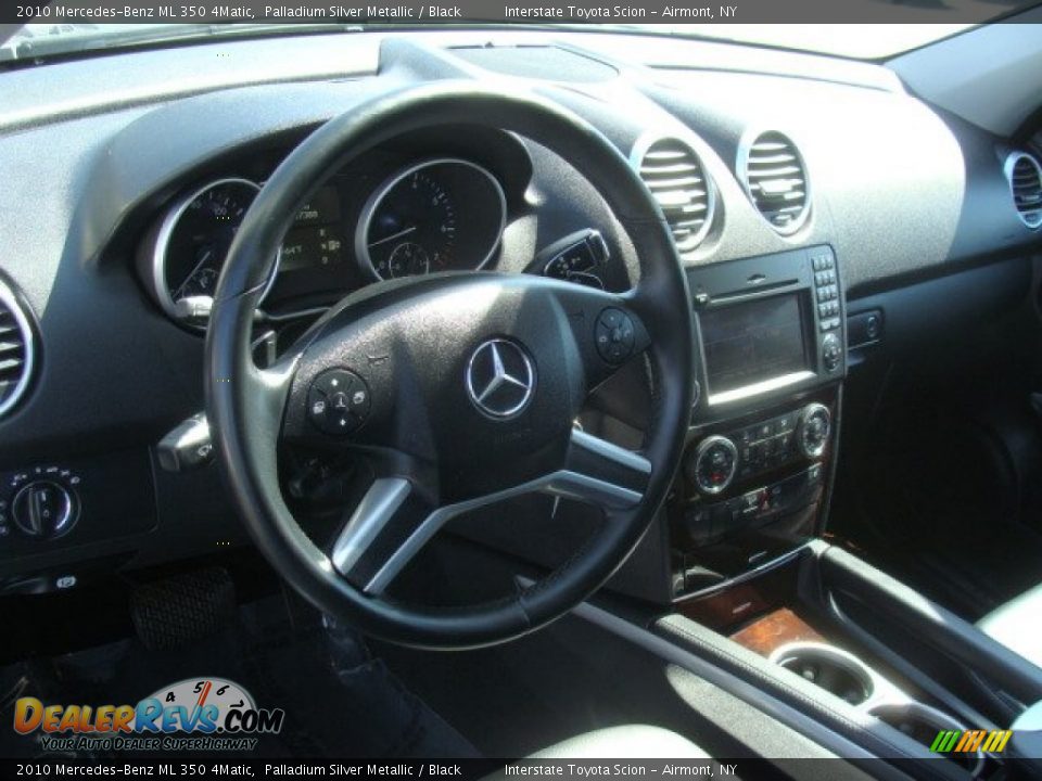 2010 Mercedes-Benz ML 350 4Matic Palladium Silver Metallic / Black Photo #9