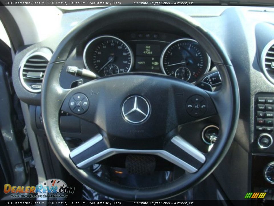 2010 Mercedes-Benz ML 350 4Matic Palladium Silver Metallic / Black Photo #13