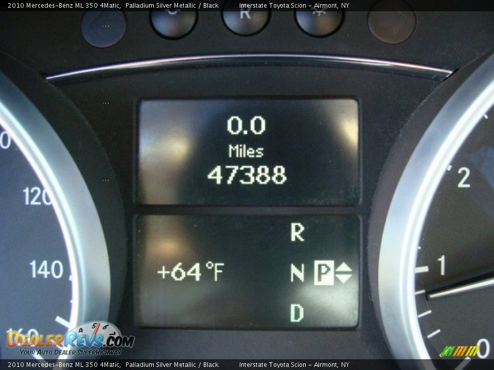 2010 Mercedes-Benz ML 350 4Matic Palladium Silver Metallic / Black Photo #14