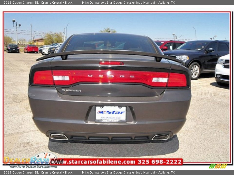 2013 Dodge Charger SE Granite Crystal / Black Photo #4