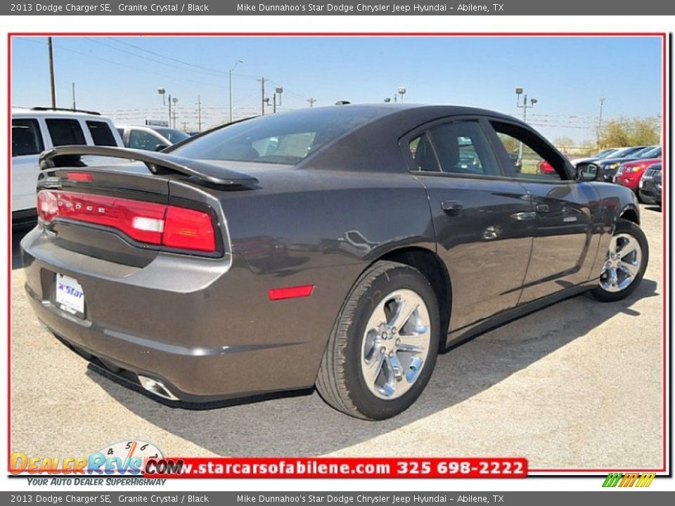 2013 Dodge Charger SE Granite Crystal / Black Photo #6