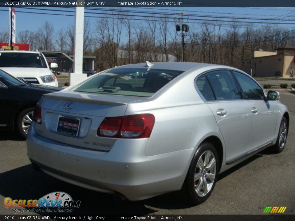 2010 Lexus GS 350 AWD Mercury Metallic / Light Gray Photo #4