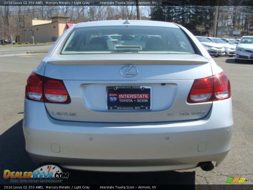 2010 Lexus GS 350 AWD Mercury Metallic / Light Gray Photo #5