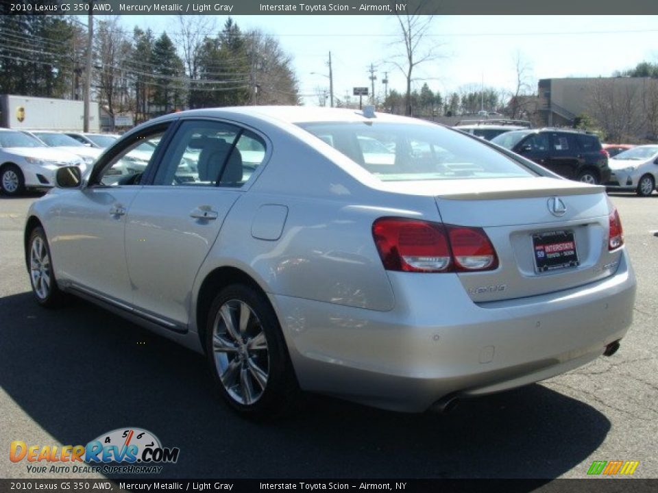 2010 Lexus GS 350 AWD Mercury Metallic / Light Gray Photo #6