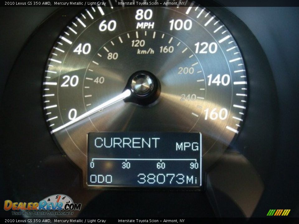 2010 Lexus GS 350 AWD Mercury Metallic / Light Gray Photo #14