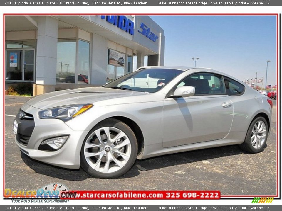 2013 Hyundai Genesis Coupe 3.8 Grand Touring Platinum Metallic / Black Leather Photo #1