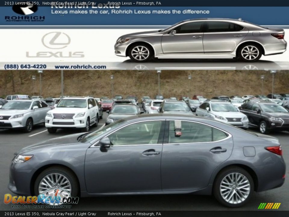 2013 Lexus ES 350 Nebula Gray Pearl / Light Gray Photo #1