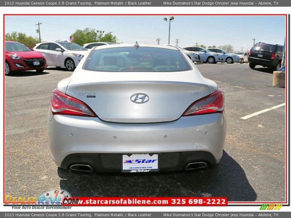 2013 Hyundai Genesis Coupe 3.8 Grand Touring Platinum Metallic / Black Leather Photo #4