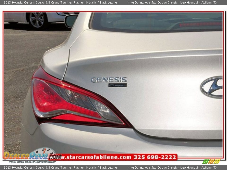 2013 Hyundai Genesis Coupe 3.8 Grand Touring Platinum Metallic / Black Leather Photo #5