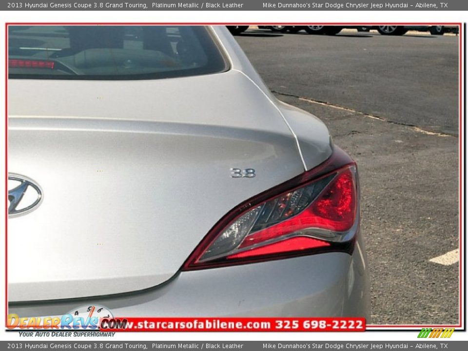 2013 Hyundai Genesis Coupe 3.8 Grand Touring Platinum Metallic / Black Leather Photo #6
