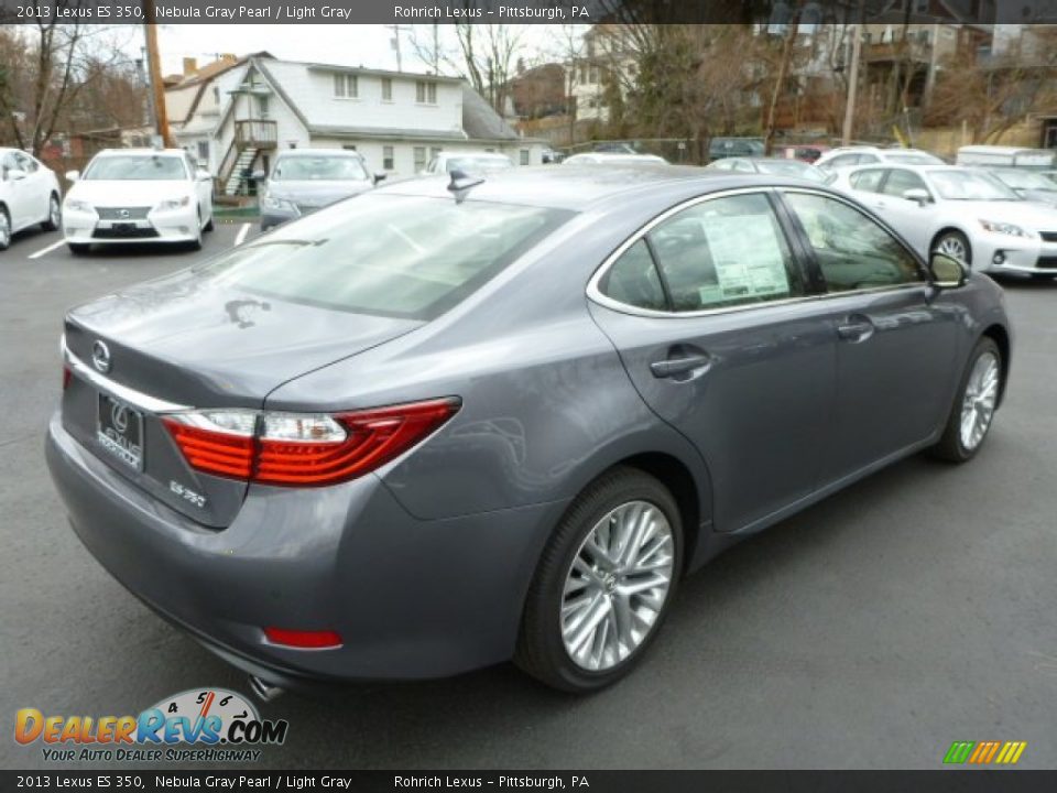 2013 Lexus ES 350 Nebula Gray Pearl / Light Gray Photo #4