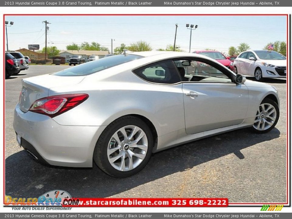 2013 Hyundai Genesis Coupe 3.8 Grand Touring Platinum Metallic / Black Leather Photo #7