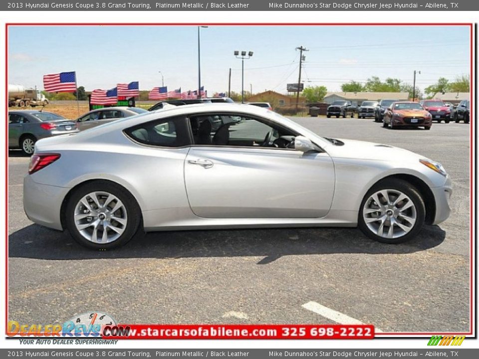 2013 Hyundai Genesis Coupe 3.8 Grand Touring Platinum Metallic / Black Leather Photo #8
