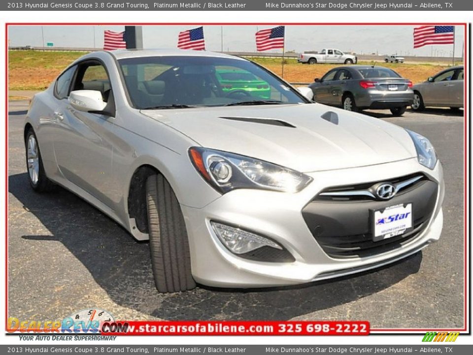 2013 Hyundai Genesis Coupe 3.8 Grand Touring Platinum Metallic / Black Leather Photo #9