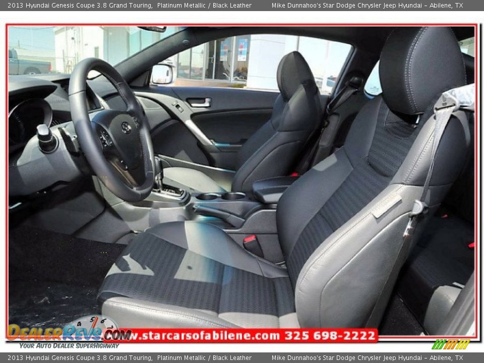 2013 Hyundai Genesis Coupe 3.8 Grand Touring Platinum Metallic / Black Leather Photo #12