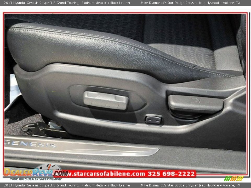 2013 Hyundai Genesis Coupe 3.8 Grand Touring Platinum Metallic / Black Leather Photo #13