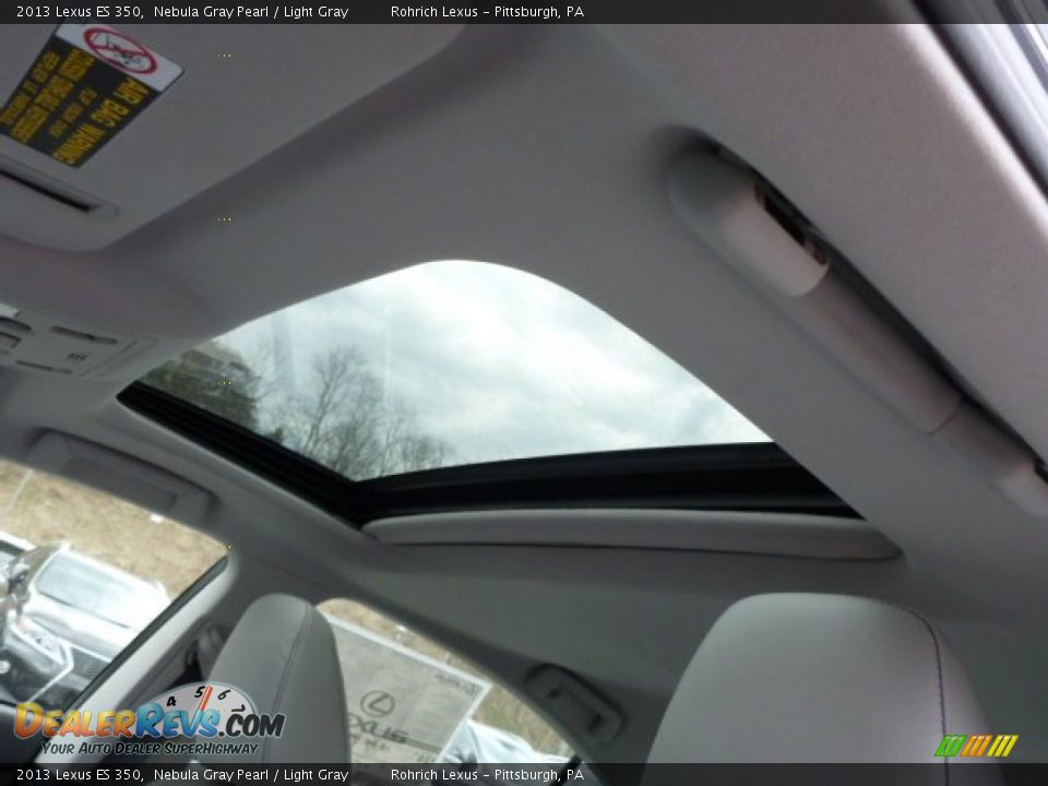 2013 Lexus ES 350 Nebula Gray Pearl / Light Gray Photo #15