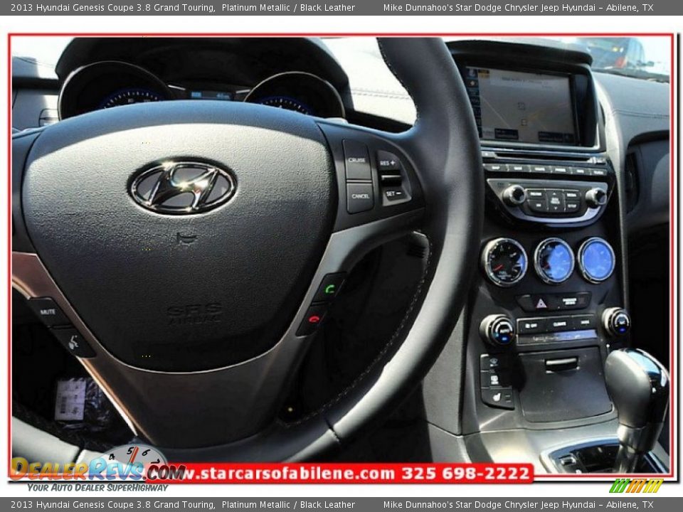 2013 Hyundai Genesis Coupe 3.8 Grand Touring Platinum Metallic / Black Leather Photo #16