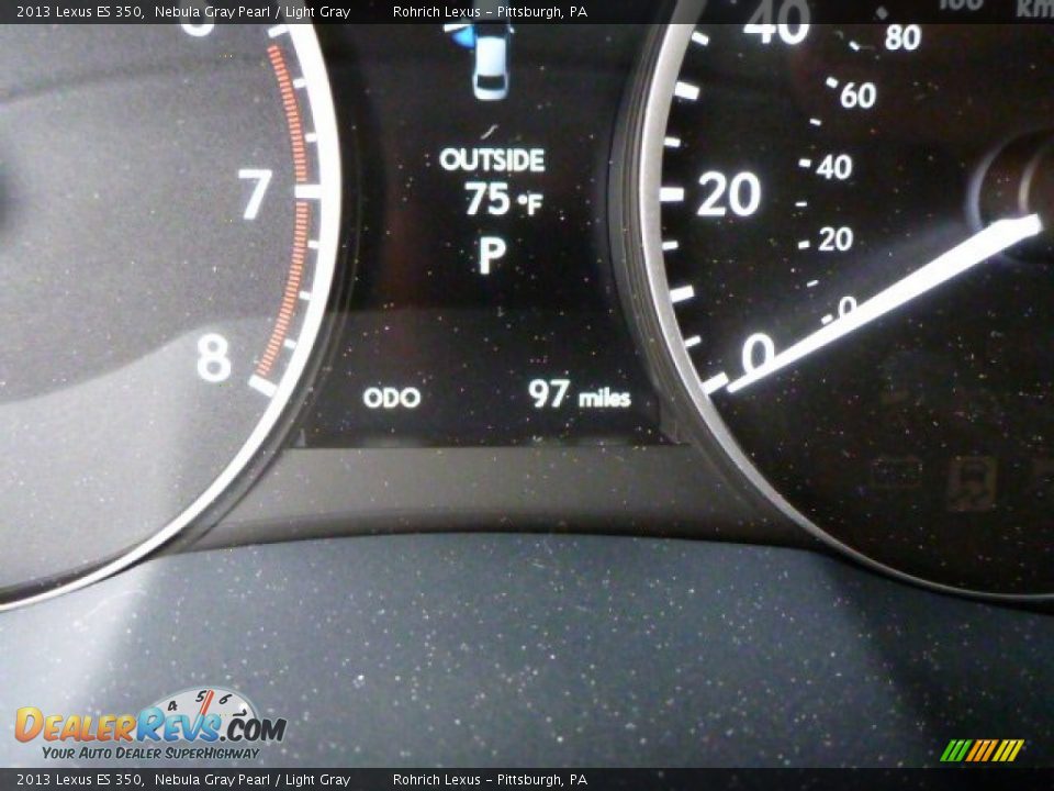 2013 Lexus ES 350 Nebula Gray Pearl / Light Gray Photo #19