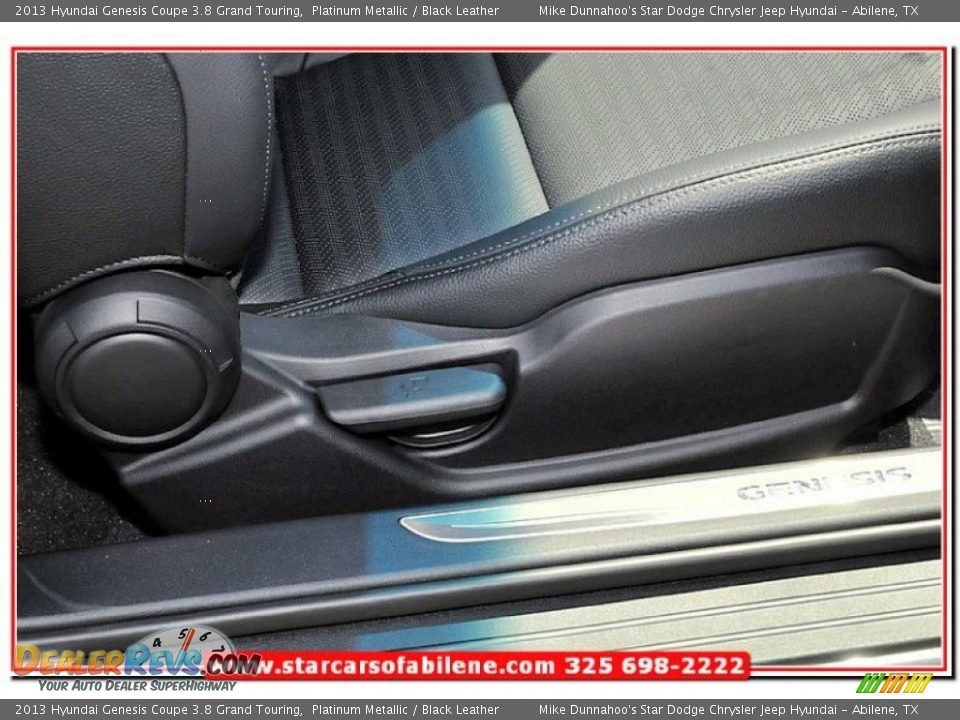 2013 Hyundai Genesis Coupe 3.8 Grand Touring Platinum Metallic / Black Leather Photo #22