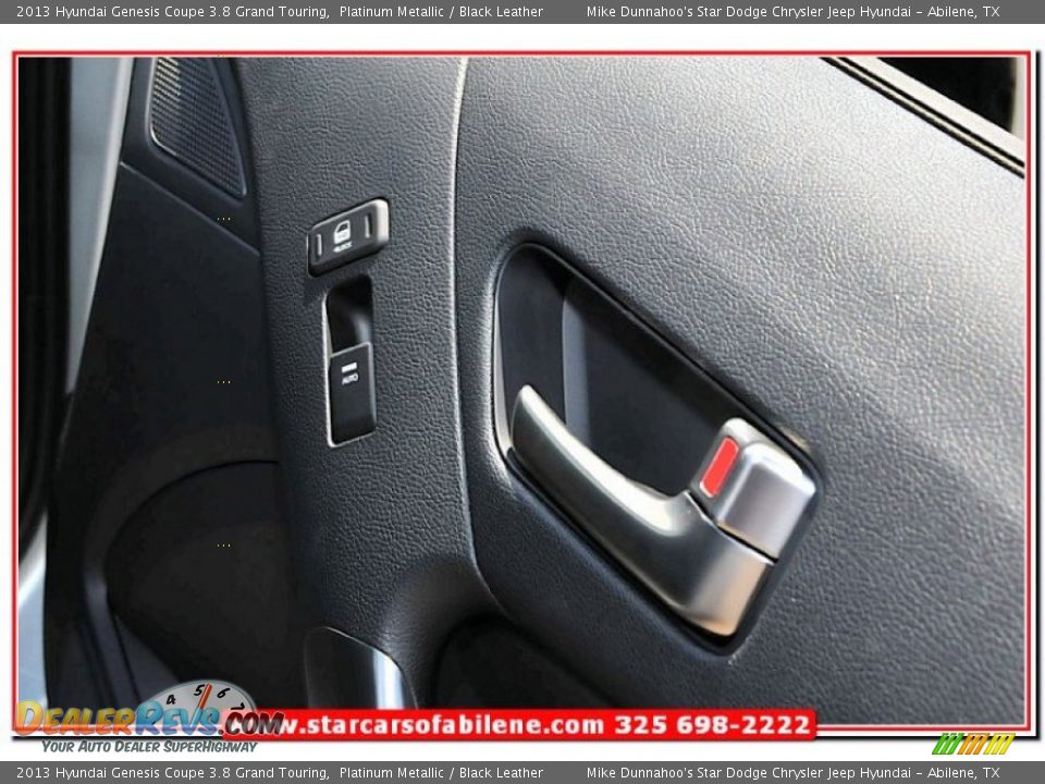 2013 Hyundai Genesis Coupe 3.8 Grand Touring Platinum Metallic / Black Leather Photo #23