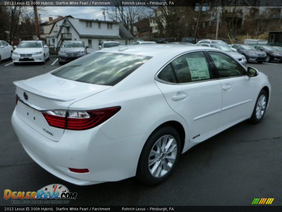 2013 Lexus ES 300h Hybrid Starfire White Pearl / Parchment Photo #4