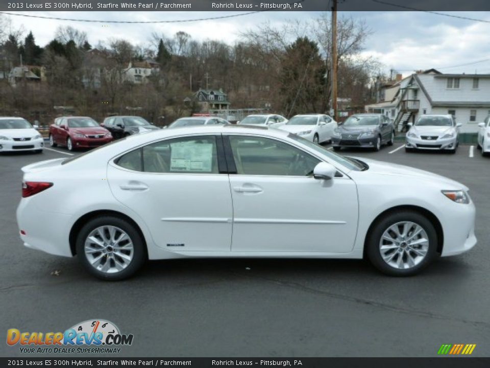 2013 Lexus ES 300h Hybrid Starfire White Pearl / Parchment Photo #5