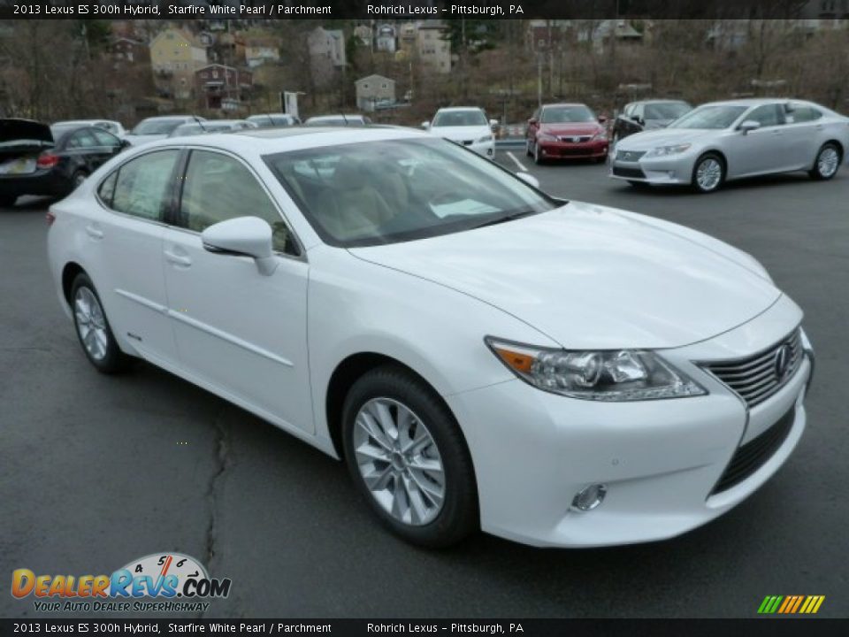 2013 Lexus ES 300h Hybrid Starfire White Pearl / Parchment Photo #6