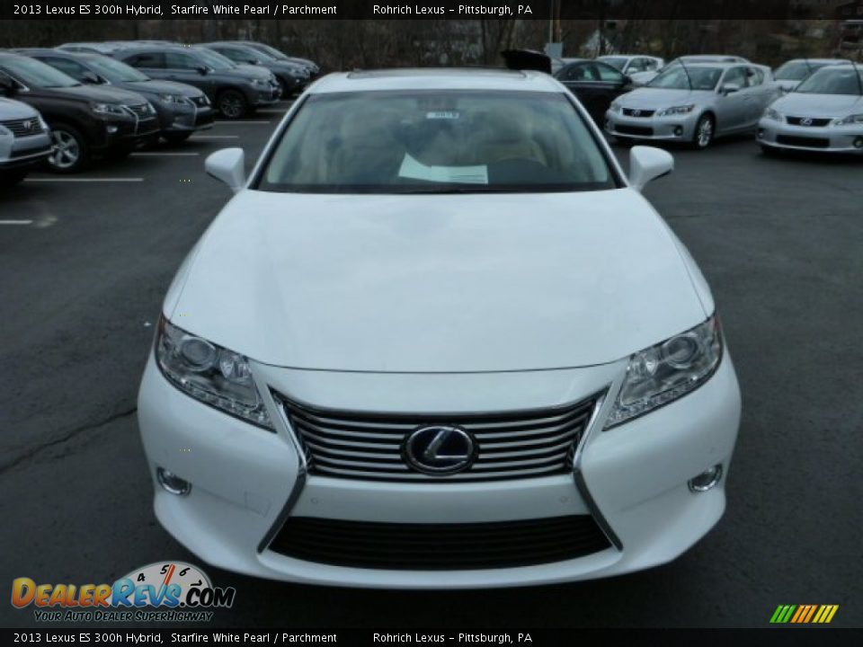 2013 Lexus ES 300h Hybrid Starfire White Pearl / Parchment Photo #7