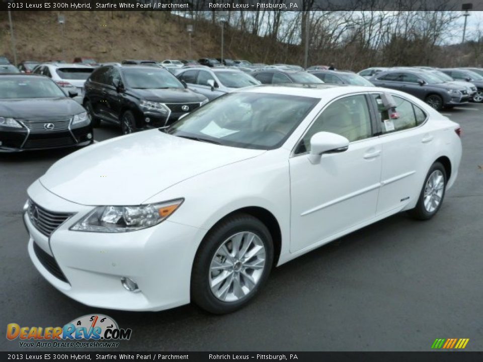 2013 Lexus ES 300h Hybrid Starfire White Pearl / Parchment Photo #8