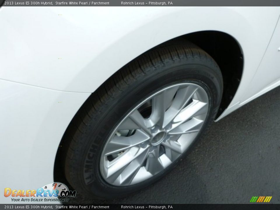 2013 Lexus ES 300h Hybrid Starfire White Pearl / Parchment Photo #9