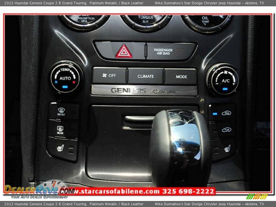 2013 Hyundai Genesis Coupe 3.8 Grand Touring Platinum Metallic / Black Leather Photo #29