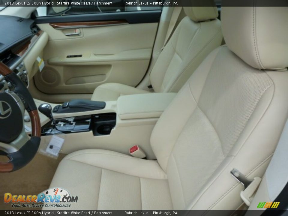 2013 Lexus ES 300h Hybrid Starfire White Pearl / Parchment Photo #10