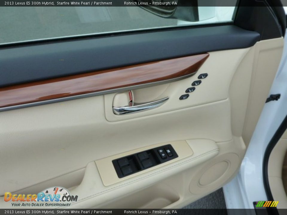 2013 Lexus ES 300h Hybrid Starfire White Pearl / Parchment Photo #14