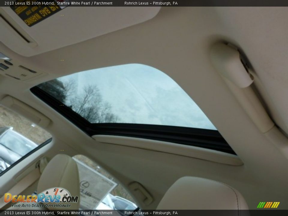 2013 Lexus ES 300h Hybrid Starfire White Pearl / Parchment Photo #15