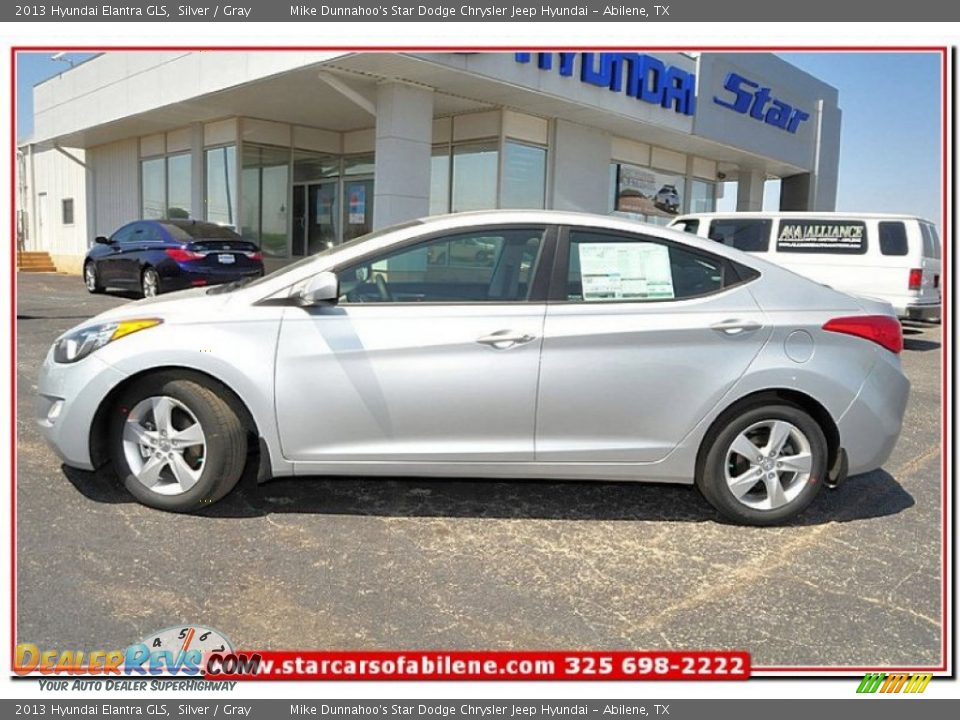 2013 Hyundai Elantra GLS Silver / Gray Photo #2