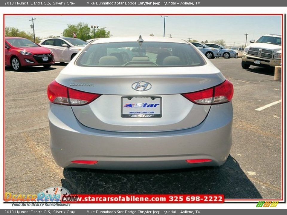 2013 Hyundai Elantra GLS Silver / Gray Photo #4