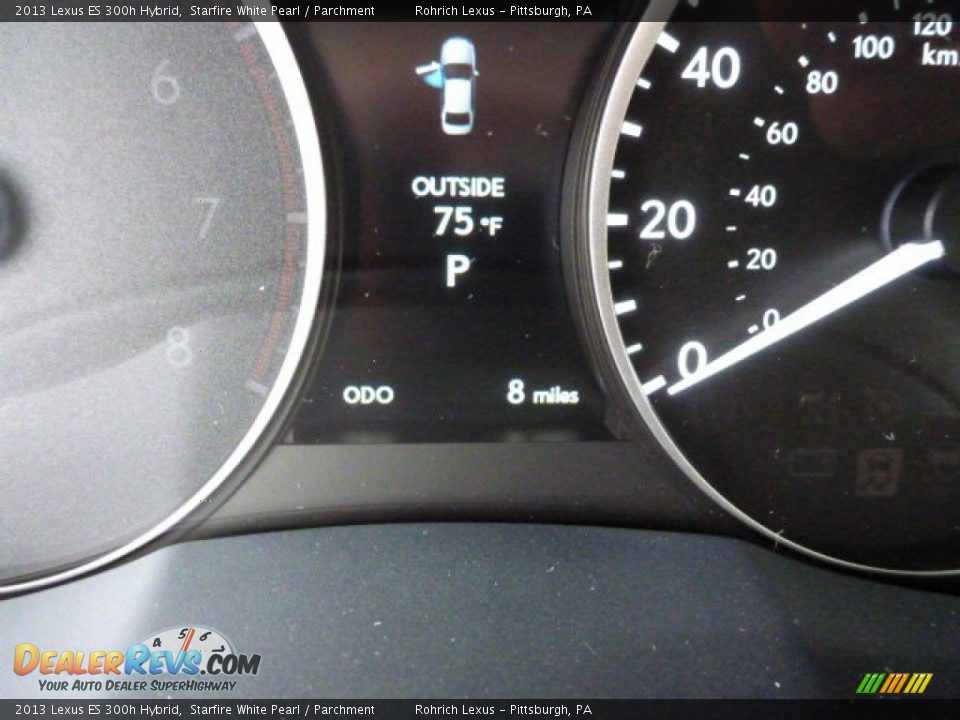 2013 Lexus ES 300h Hybrid Starfire White Pearl / Parchment Photo #19