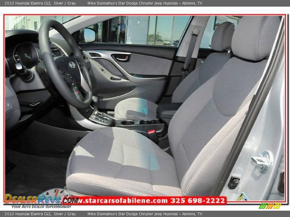 2013 Hyundai Elantra GLS Silver / Gray Photo #12