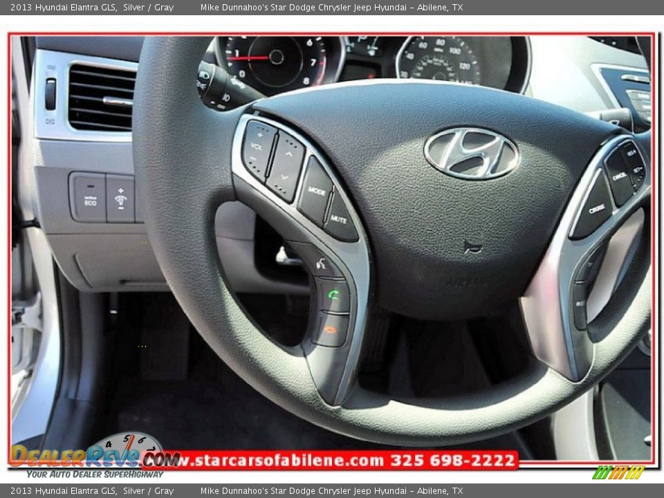 2013 Hyundai Elantra GLS Silver / Gray Photo #16