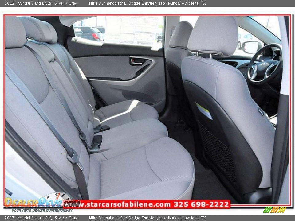 2013 Hyundai Elantra GLS Silver / Gray Photo #23