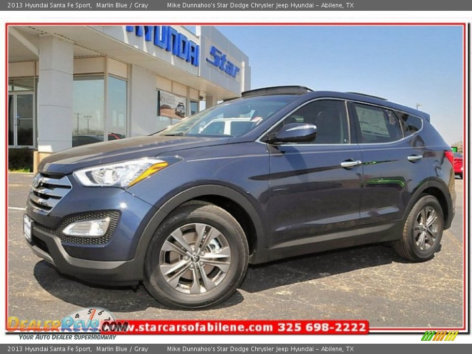 2013 Hyundai Santa Fe Sport Marlin Blue / Gray Photo #1